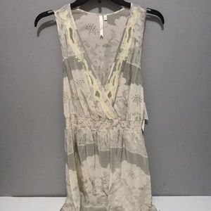 Racer back silk dress